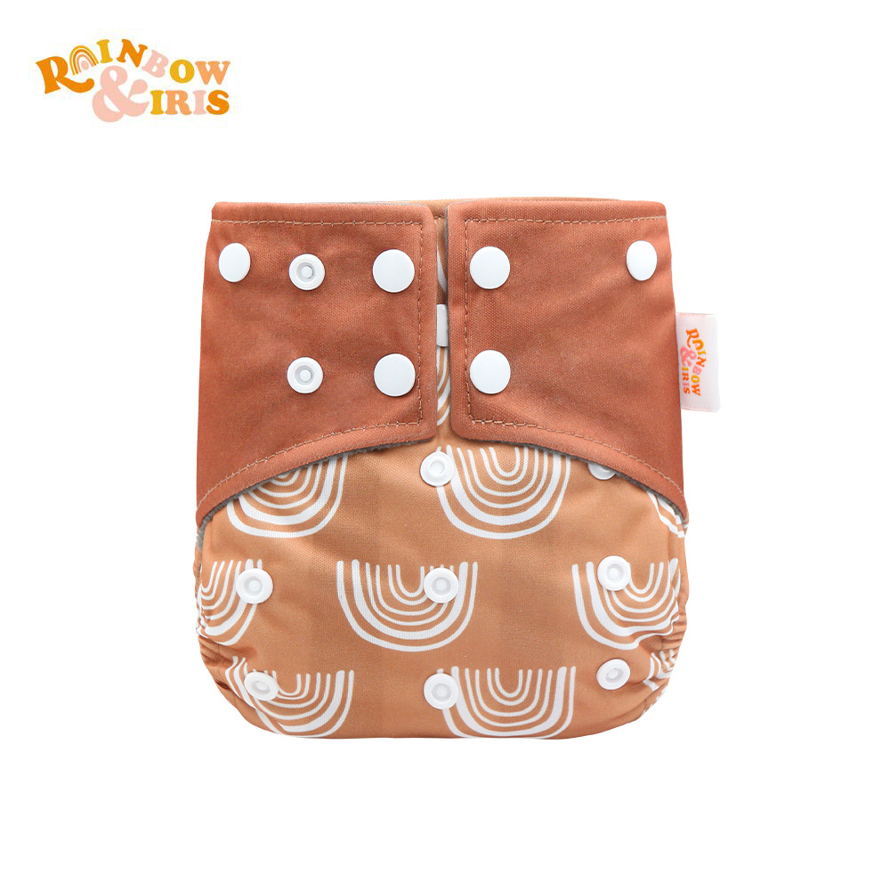 INS impresión digital de estilo occidental pañales de carbón de bambú pantalones de entrenamiento de fugas a prueba de agua anti-lado transfronterizo en stock pañal de tela