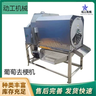 厂家定制桑葚去梗设备 不锈钢葡萄去梗破碎机 商用葡萄干去梗机