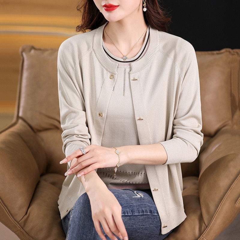 E5828 1180K ÁO KHOÁC NỮ TAIRYA DÀI TAY CẢ BỘ 2 MÓN MÙA HÈ TRUNG NIÊN THỜI TRANG NỮ G04 SẢN PHẨM MỚI