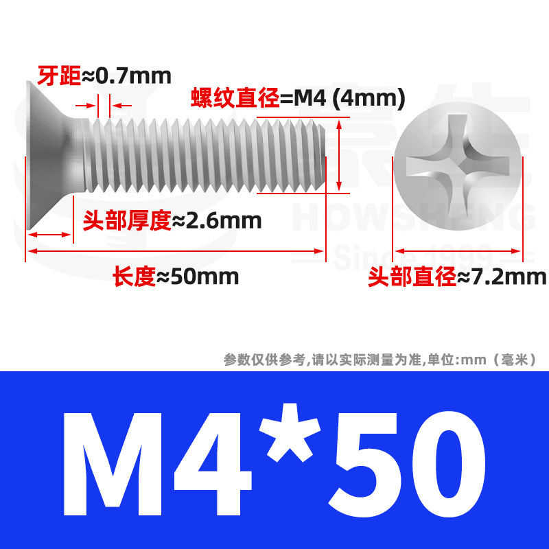 304ステンレスネジのネジの十字溝の平頭のネジのKMの機械の糸の小さいネジのm 2m 3m 4m 5m 6|undefined