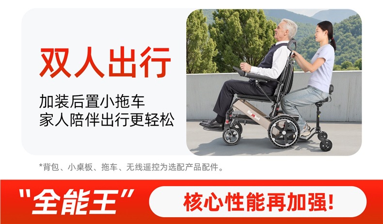 American Ainsnbot Smart 2026 New High-End Electric Wheelchair Multi-Functional Foldable Mobility Scooter for Disabled Elderly People
