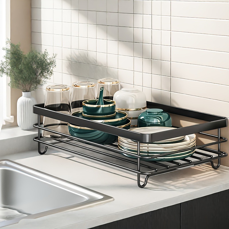 Doble Dish Rack For 2 tier Kitchen Countertops Cutlery transfronterizo