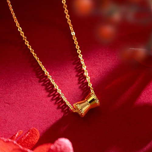 Xiaohongshu's same style small waist necklace Vietnamese sand gold niche high-end sense Zhoujia small waist necklace for women