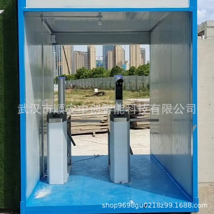 武汉厂家直销桥式八角三辊闸人脸识别闸机工地实名制门禁通道闸