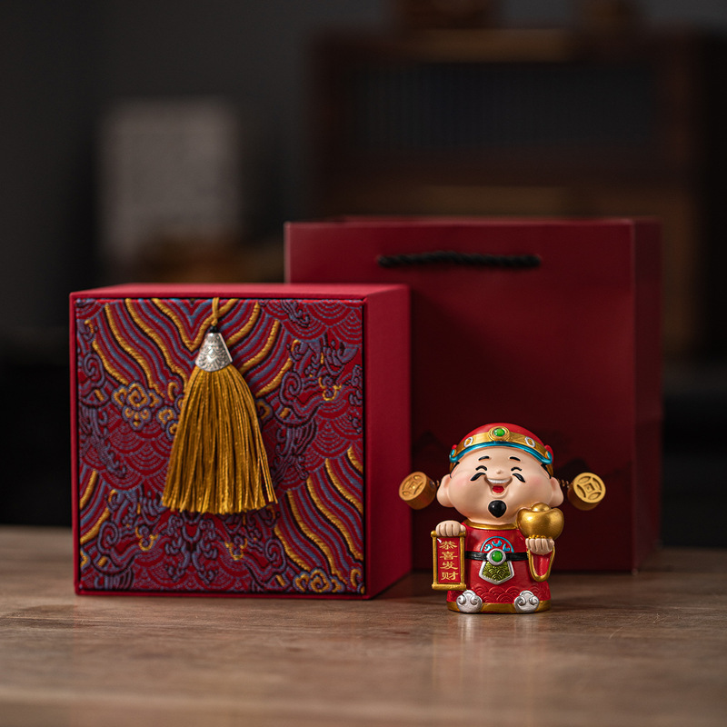 New Year Fortune God Figurine Creative Gift Box Rocking Chair Decoration Home Tea Ceremony Ornament Birthday Gift Set New Year Fortune God Figurine Creative Gift Box Rocking Chair Decoration Home Tea Ceremony Ornament Birthday Gift Set