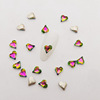 Cross -border Japanese crooked heart diamond diamond crystal crooked heart diamonds, youthful alien diamonds, super glittering stickers decoration