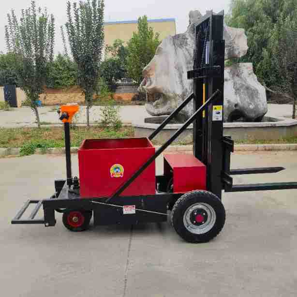 山东电动随车叉 1吨装车卸货站驾式电动叉车 250/500公斤电动叉车