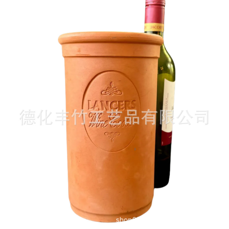 Terracotta Wine Bottle Cooler Terracotta Wine Bottle Cooler Kitchenware Decorative Tableware Holder
