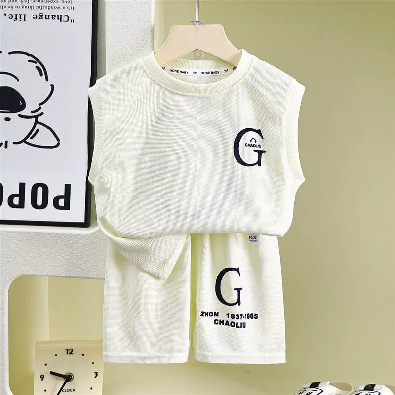 Children's vest, summer set, shorts for boys, summer clothing, children's clothing