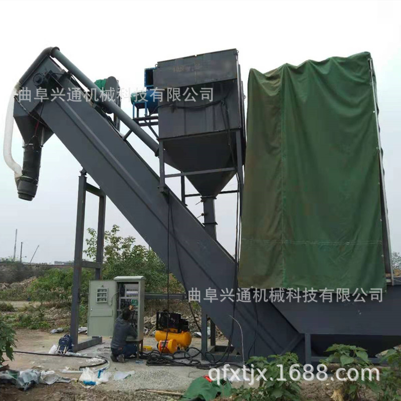 工厂集装箱卸车机 粉煤灰自动装车机 铁路水泥灰集装箱卸灰机