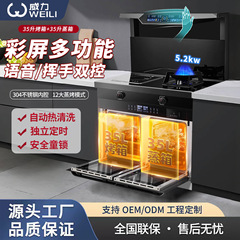 強力な純電気統合ストーブ家庭用オールインワンストーブキッチン周波数変換ハイパワー電磁調理器電気セラミックストーブ蒸しオーブン