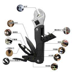 Cross-border best-selling portable foldable emergency repair multi-function tool outdoor household stainless steel multi-function wrench