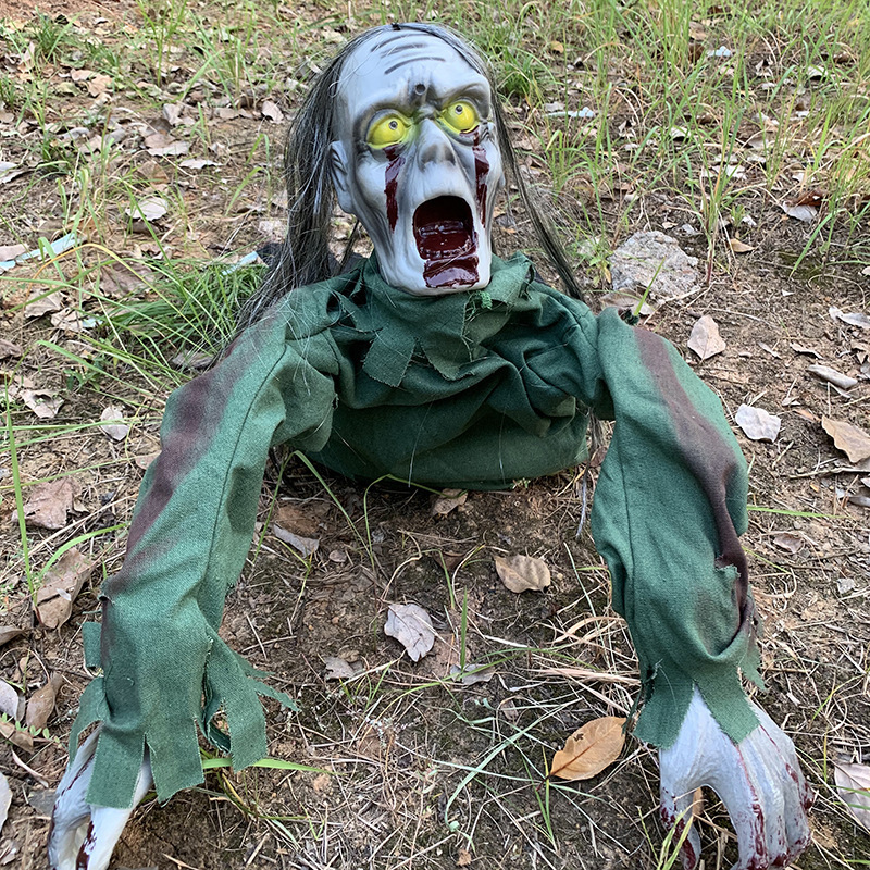 Accesorios de Halloween Fiesta del festival de fantasmas Casa encantada Bar KTV Decoración Horror eléctrico Gran escalada fantasma rastrero Zombis Zombis