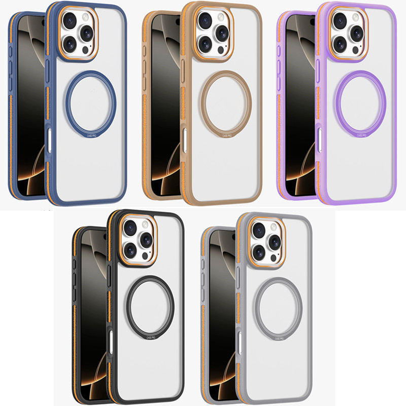 Two-Color Metal Ring Magnetic iPhone 17 Phone Case Suitable for Apple 15/14 Pro Max Cross-Border 16E New Model 13 Two-Color Metal Ring Magnetic iPhone 17 Phone Case Suitable for Apple 15/14 Pro Max Cross-Border 16E New Model 13