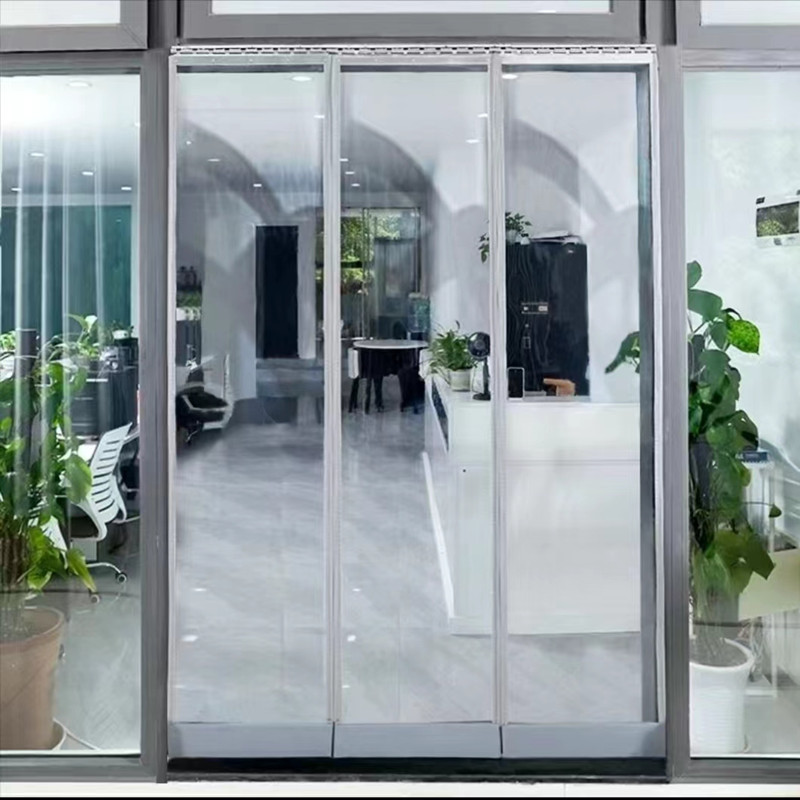 Air Conditioning Door Curtain Four-season Anti-mosquito and Windproof Magnetic Suction Household Outer Door Partition Curtain Magnetic Self-absorbing Transparent PVC Soft Door Curtain Air Conditioning Door Curtain Four-season Anti-mosquito and Windproof Magnetic Suction Household Outer Door Partition Curtain Magnetic Self-absorbing Transparent PVC Soft Door Curtain