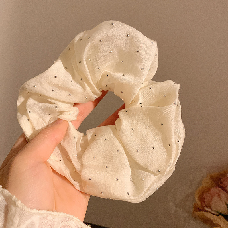 71#베이지색 아기호흡 머리끈