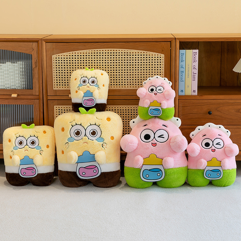 Nuevo juguete de peluche de dibujos animados de SpongeBob SquarePants Pai Big Star Baby Doll Regalo para novia