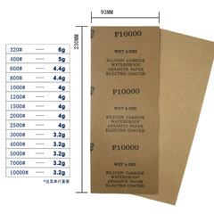 VIBRATITE 996A sandpaper 230*93mm square water sandpaper woodworking polishing waterproof sandpaper sheet