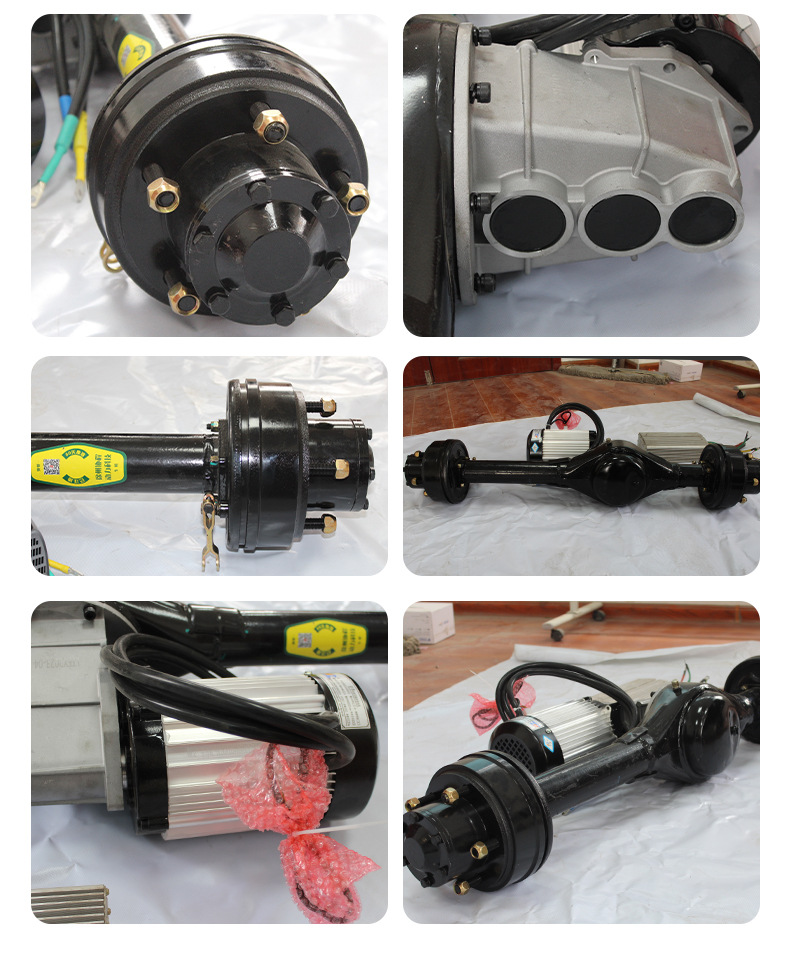 Tourist Car, Patrol Car, Rear Axle, New Energy Full Suspension Rear Axle, Oil Brake, Mechanical Brake, Load-Bearing Three-Wheel Rear Axle Assembly