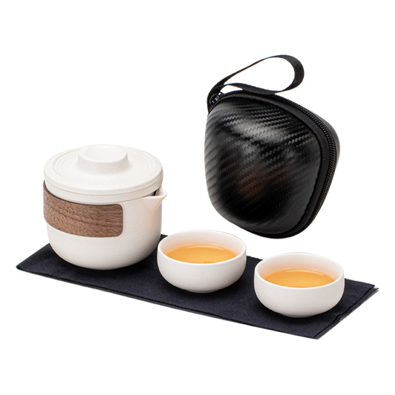Travel tea set portable portable Express Cup outdoor camping travel teapot tea cup one pot two cups