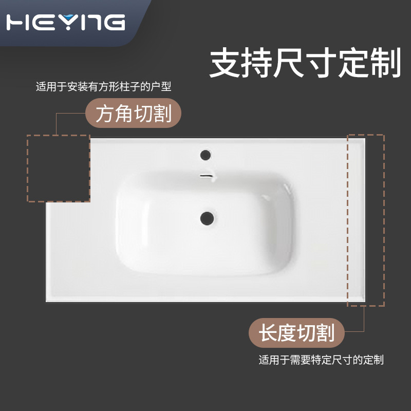 Ceramic Countertop Basin Washroom Bathroom Counter Basin Ceramic Integrated Basin Wash Basin Small Household Single Basin Custom Length Ceramic Countertop Basin Washroom Bathroom Counter Basin Ceramic Integrated Basin Wash Basin Small Household Single Basin Custom Length