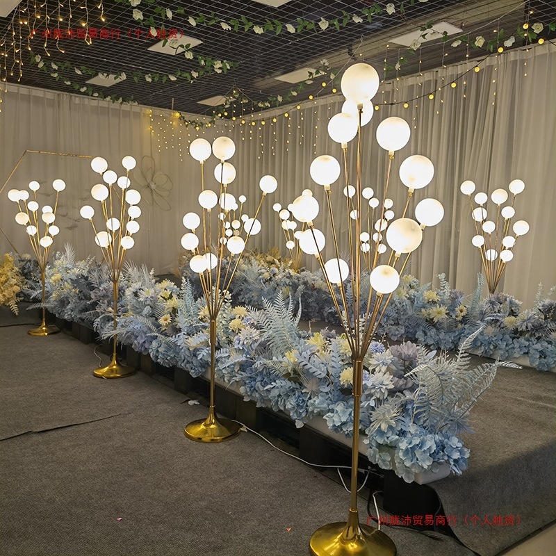 結婚式の小道具鉄発光リンゴの木道路ガイドフィールド照明装飾品ステージアップルライト新しいアクセサリー|undefined