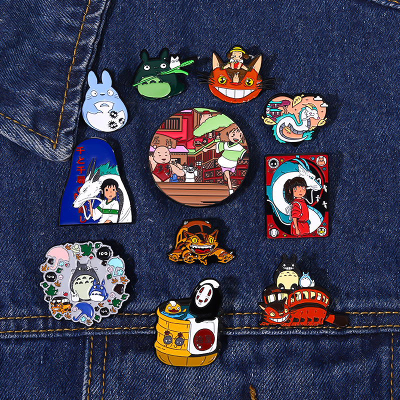 Unisex Gender Enamel Design Cute Pin Cartoon Character Alloy Enamel Unisex Brooches