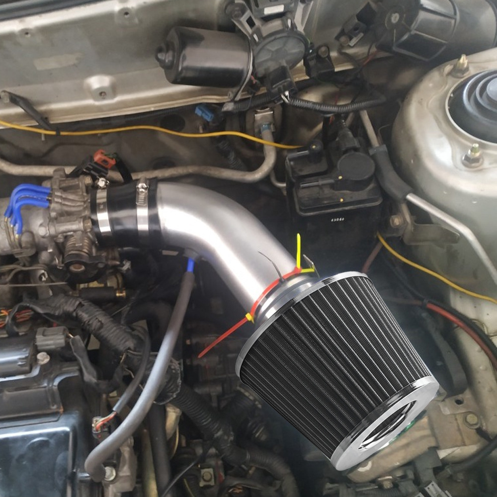 Car modified 76mm large flow air filter modified mushroom head filter winter mushroom head exhaust gas filter