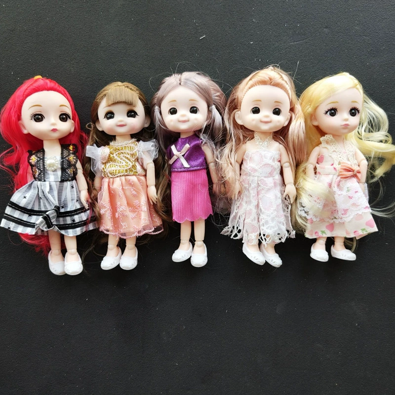 16/17смейкupd makeup and replacement BJD кукла с 8 суставами 3D реальные глаза 6-дюймовая девочка игрушка