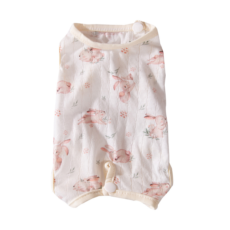 Gato aire acondicionado transpirable cuatro estaciones ropa para perro ropa para el hogar caricatura lindo viento gato sin pelo se puede cortar bolsa de mascota abdomen