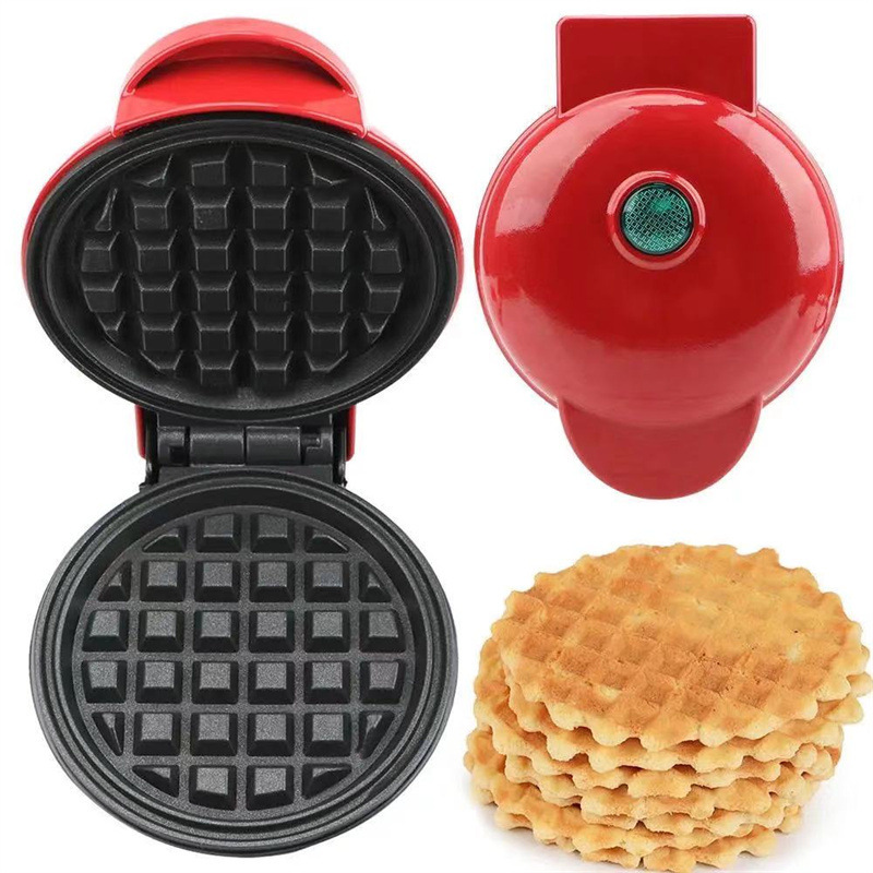 一件代发跨境MINI MAKE WAFFLE迷你华夫饼机家用儿童烘焙机蛋糕机