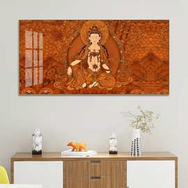 佛像唐卡挂画阿弥陀佛菩萨客厅玄关餐厅书房壁画阿弥陀佛挂画