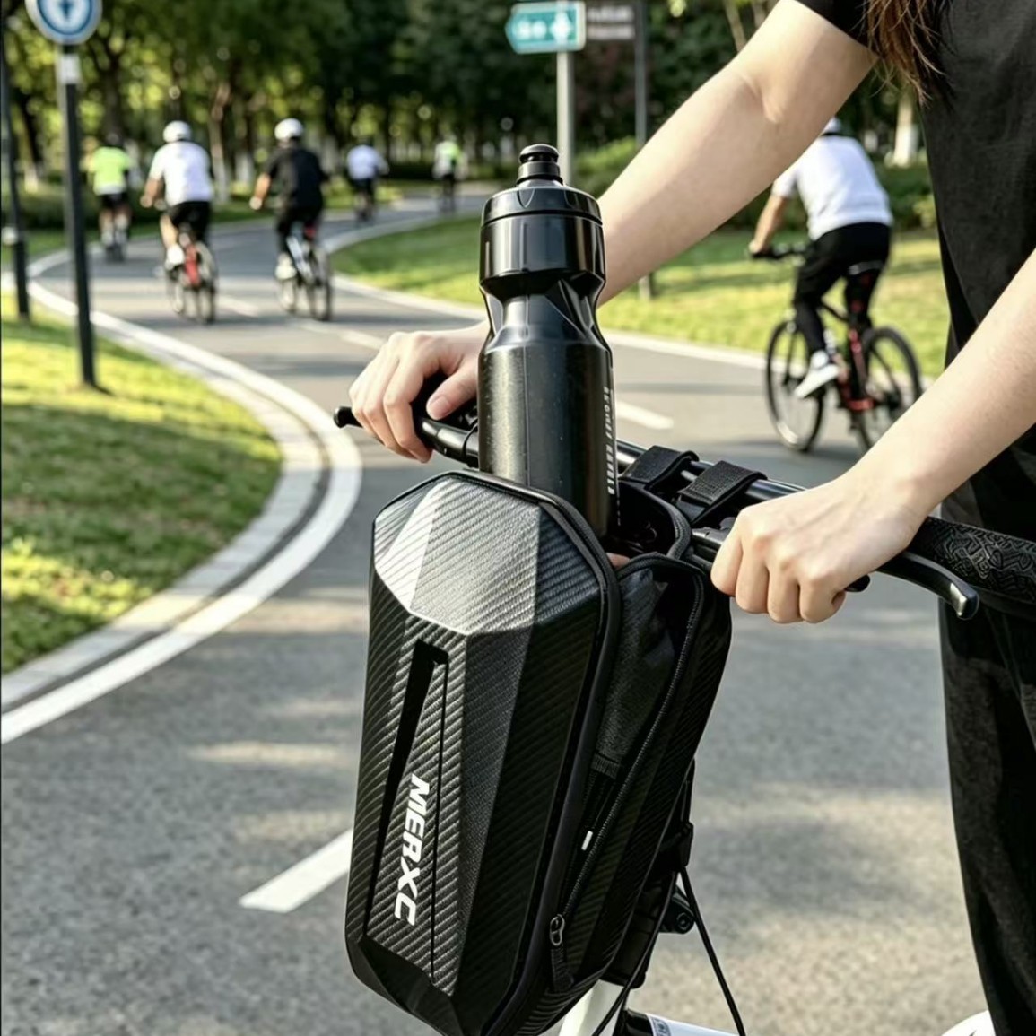 Direct sales from the manufacturer: large-capacity cross-border front bag for scooters, waterproof hard shell bag for folding bikes, bicycle handlebar bag, scooter bag