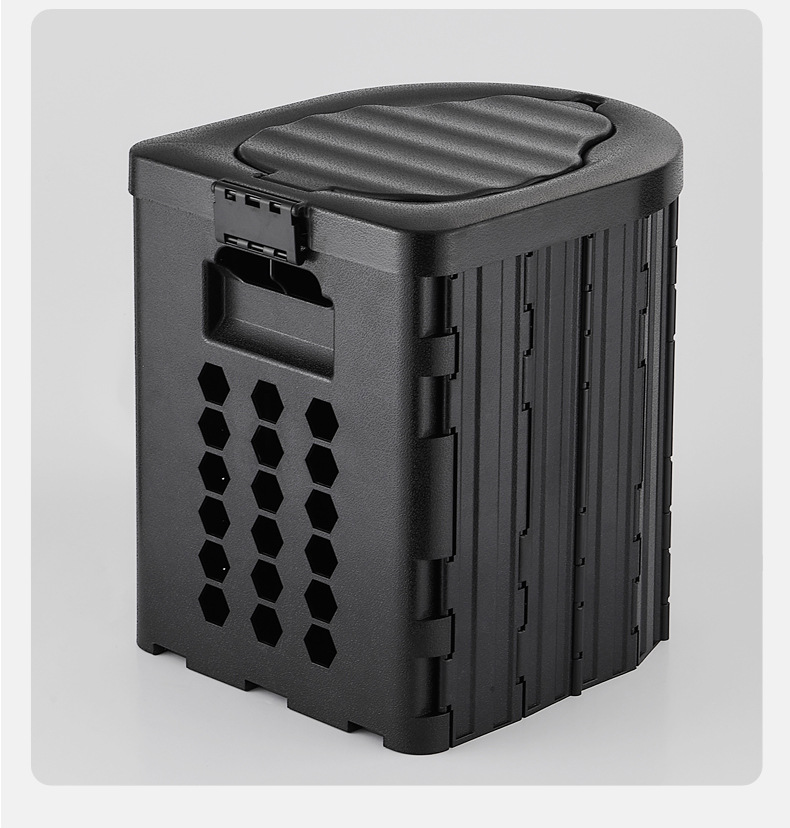 Car-Mounted Toilet, Foldable Portable Outdoor Mobile Emergency Toilet, Self-Driving Travel Supplies, Car Toilet, Camping