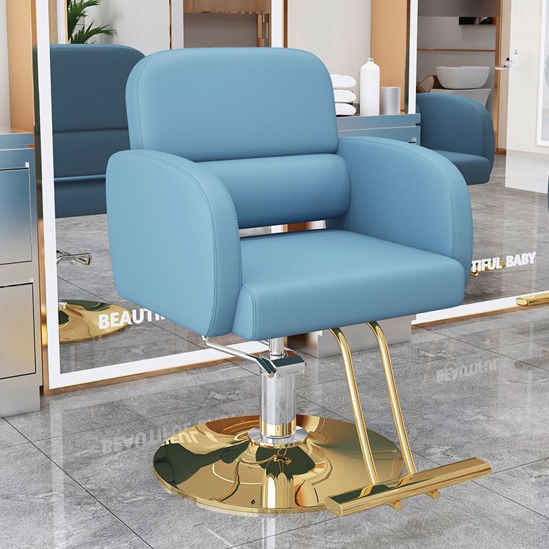 La nueva silla de peluquería simple e innovadora, la silla de peluquería teñida en permanente se puede levantar y levantar, la silla de peluquería giratoria, la silla de corte para el cabello