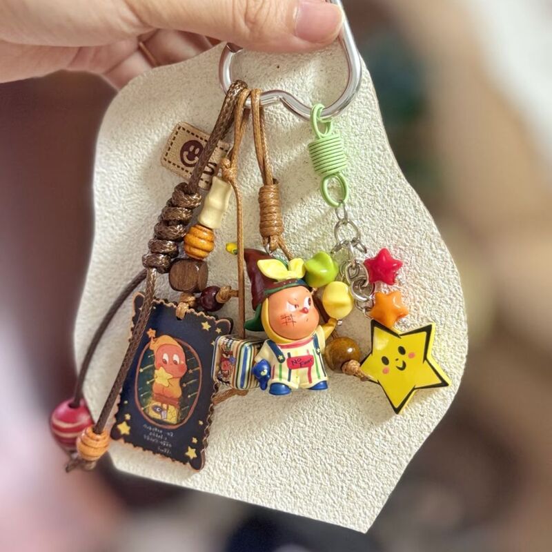 スターマンバッグペンダントかわいいペンダントキーホルダー携帯電話チェーンバックパックペンダントクリエイティブ誕生日ギフト|undefined