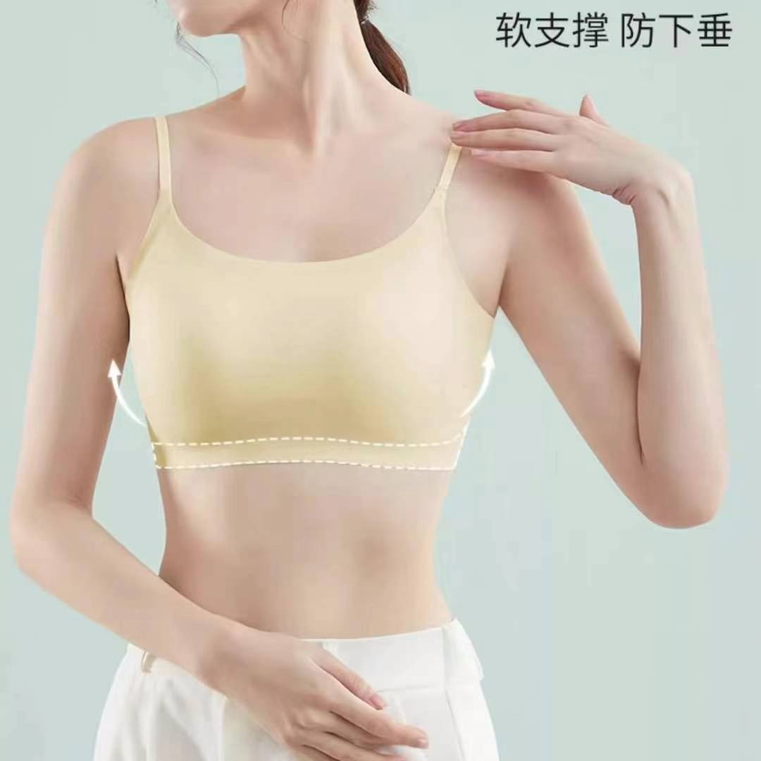 Nueva taza fija sin marcas de alta calidad chaleco de dama sin anillo de acero bra de yoga ropa interior deportiva mujer al por mayor