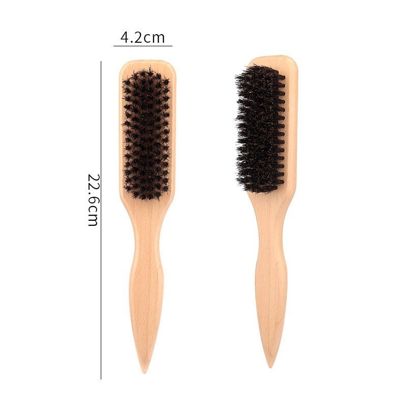 人気のメンズヘアブラシ、ひげスタイリングコーム、猪毛ひげブラシ、メンズひげケアコーム、多機能クリーニングブラシ|undefined