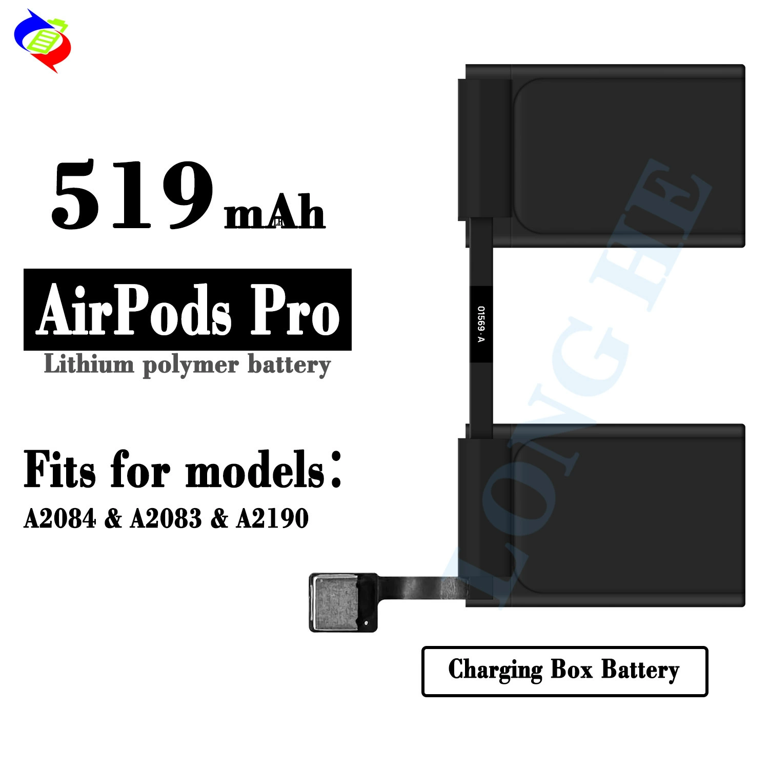 Suitable for Apple AirPods Pro third-generation headset charging bin battery A2084/A2083/A2190
