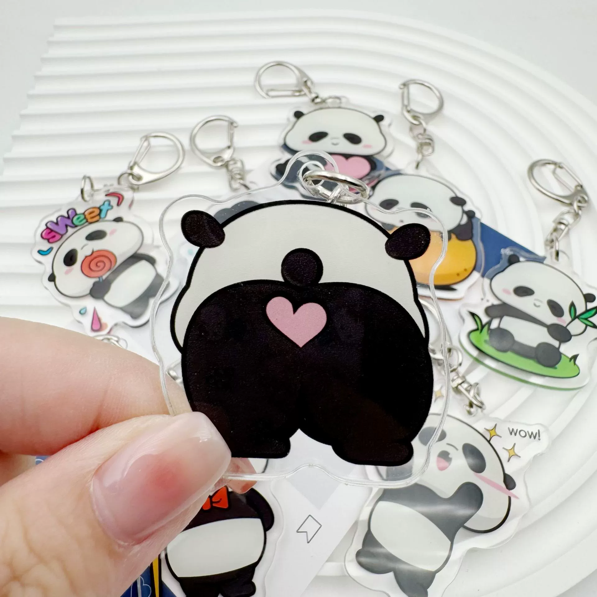 Cartoon cute keychain, акриловый кулон для ключей, для любимого