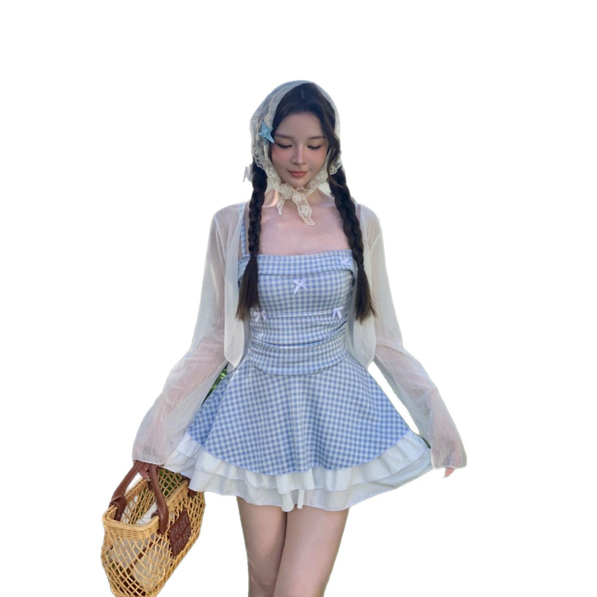 连体女士游泳衣