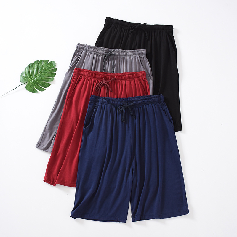 Modal Men's Shorts Summer Thin Five-Point Home Shorts Loose Casual Large Size Home Pajamas Beach Pants
