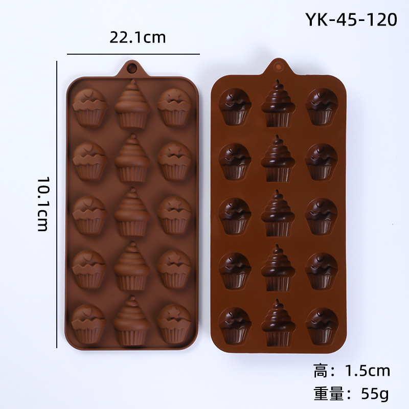 Molde de Silicona para Chocolate DIY, Multiuso con Formas de Dibujos Animados para Repostería