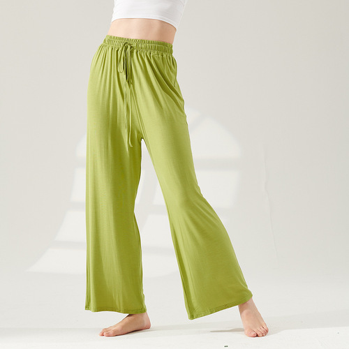 Dance pants modern dance modal loose wide leg pants women's straight drape body exercise pants classical yoga pants