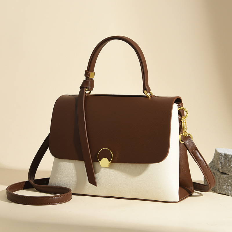 2024 New Genuine Leather Women's Doctor Bag - Stylish Versatile Commuter Shoulder Handbag
