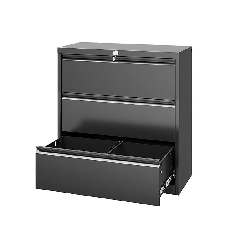 Fábrica de comercio exterior 3 cajones gabinete de archivos de oficina de acero gabinete de archivos armario de archivos casero gabinete de almacenamiento