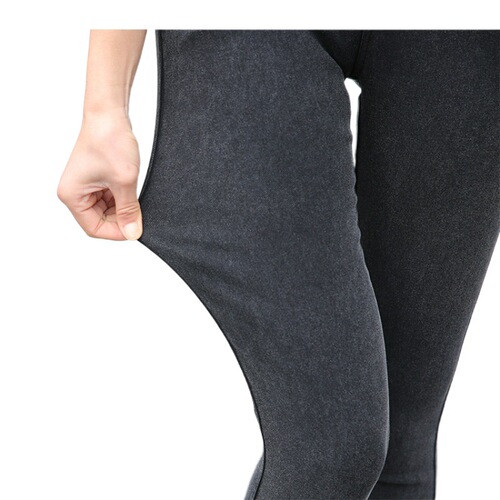 Outerwear imitation denim straight-leg pants for spring and autumn, tall waist, ankle-length black 9/10 women's pants for spring, slimming long pants for women