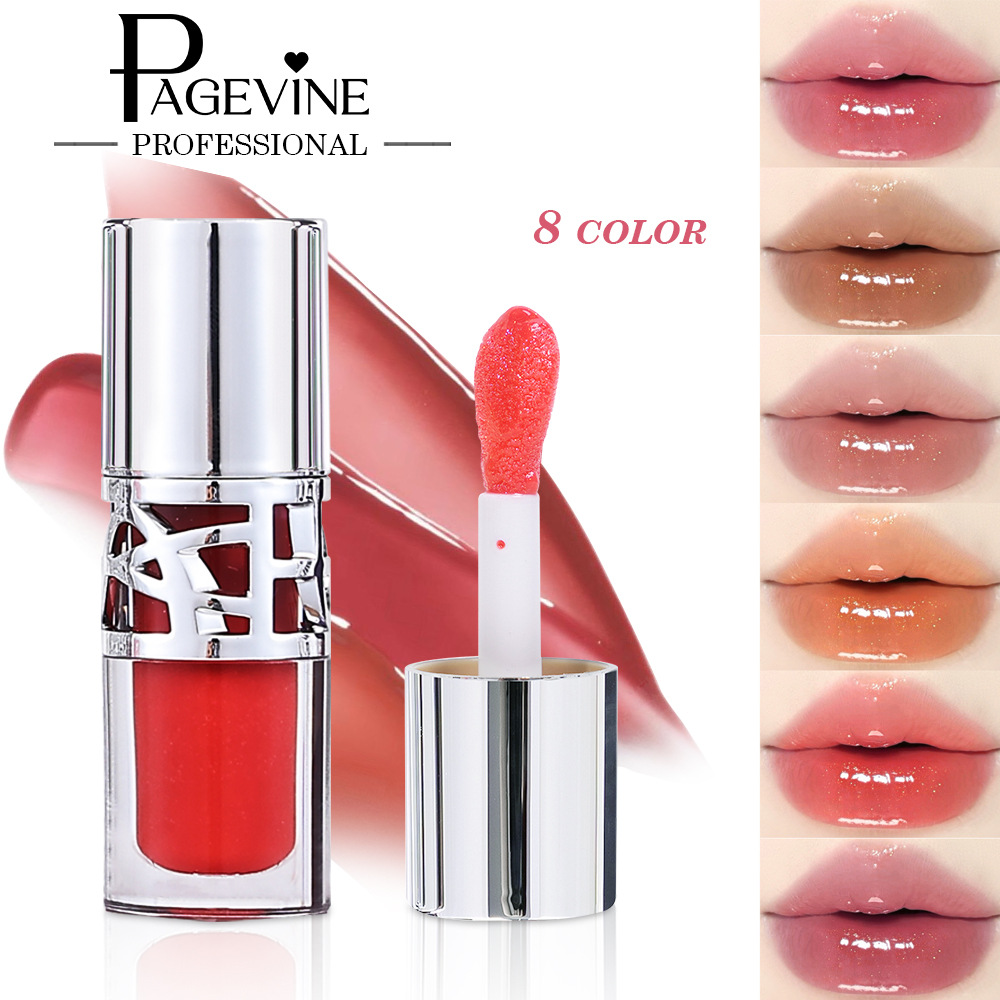 Transfronterizo PAGE VINE hidratante brillante brillante miel labial flácida labios blanqueadores con maquillaje de agua de espejo labial congelado comercio exterior