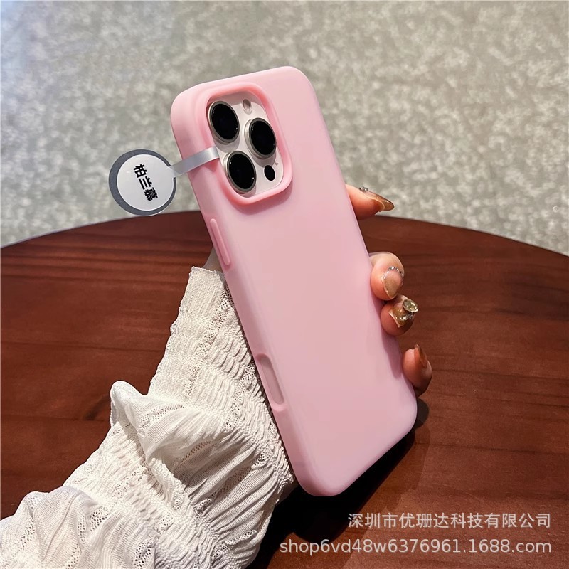 超薄型透明iPhone17promax用液体シリコン製スマホケース、Apple16一体型ボタン保護カバー|undefined