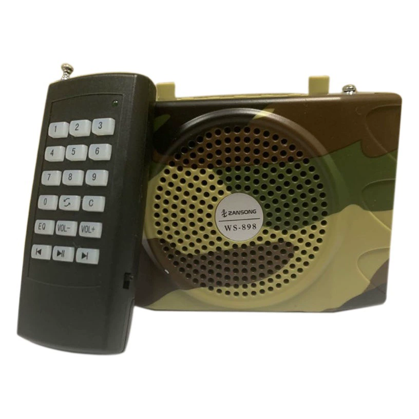 WS898 Открытый громкоговоритель пульт дистанционного управления Bluetooth Подключение может вставить карту, чтобы включить многофункциональный камуфляжный плеер